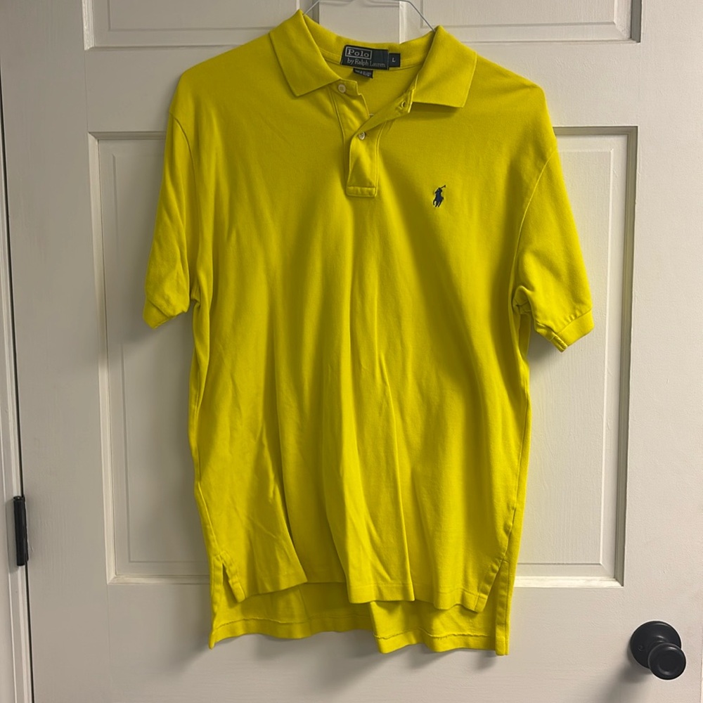 Polo Ralph Lauren bright yellow shirt